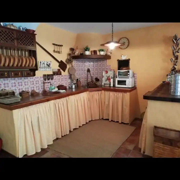 Cocina de Finca rústica en venta en Villaluenga del Rosario con Jardín privado, Terraza y Amueblado
