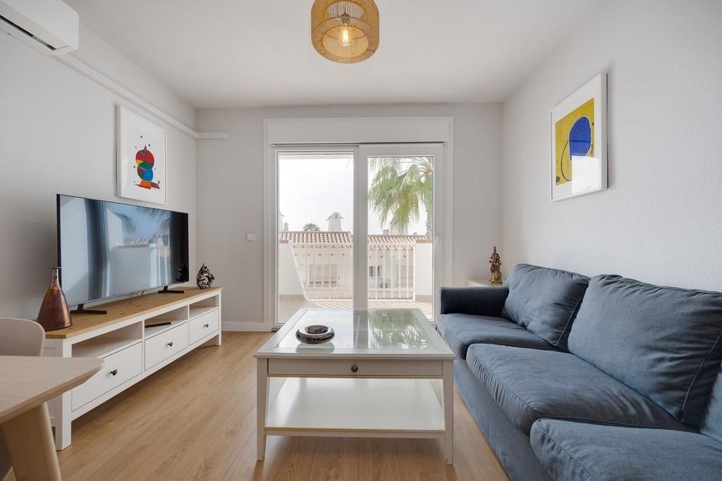 Living room of Flat for sale in Orihuela  with Air Conditioner, Terrace and Swimming Pool