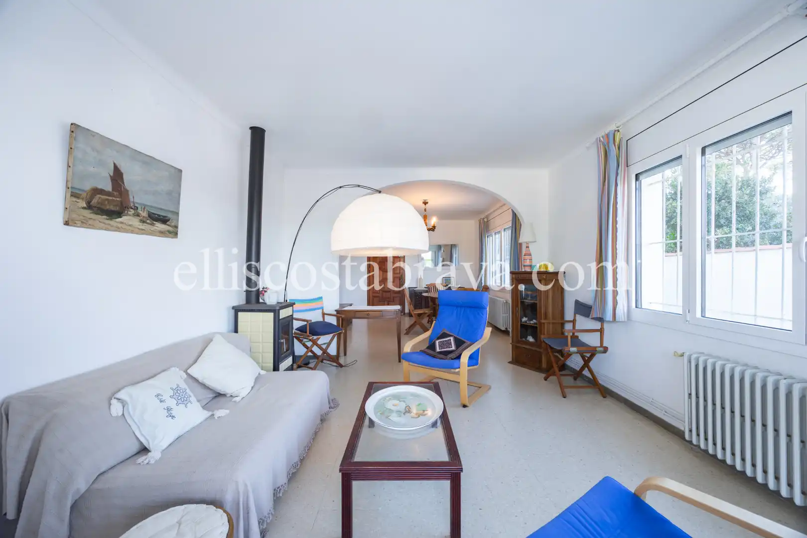 Sala de estar de Casa o chalet en venta en L'Escala con Jardín privado y Terraza