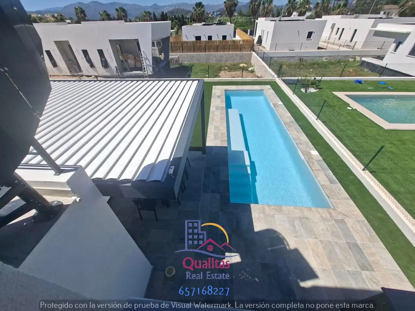Piscina de Casa o xalet de lloguer en Oliva amb Aire condicionat, Calefacció i Jardí privat