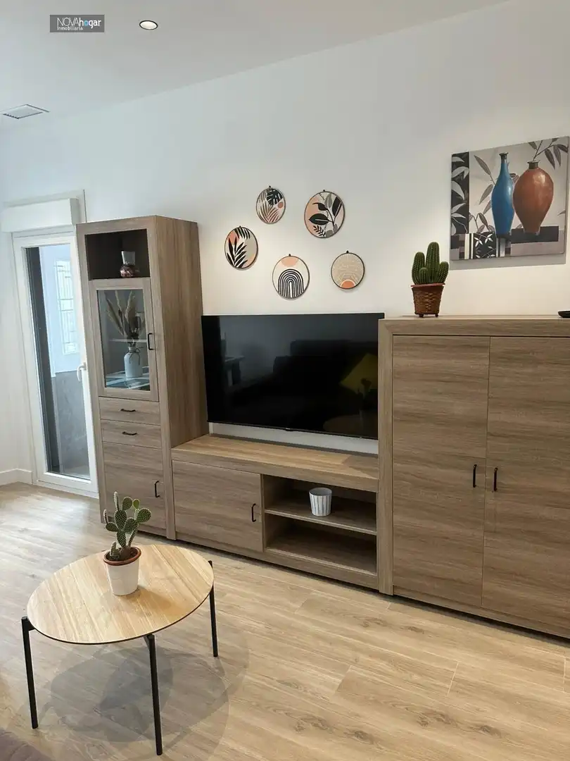 Sala d'estar de Planta baixa de lloguer en Málaga amb Aire condicionat i Moblat