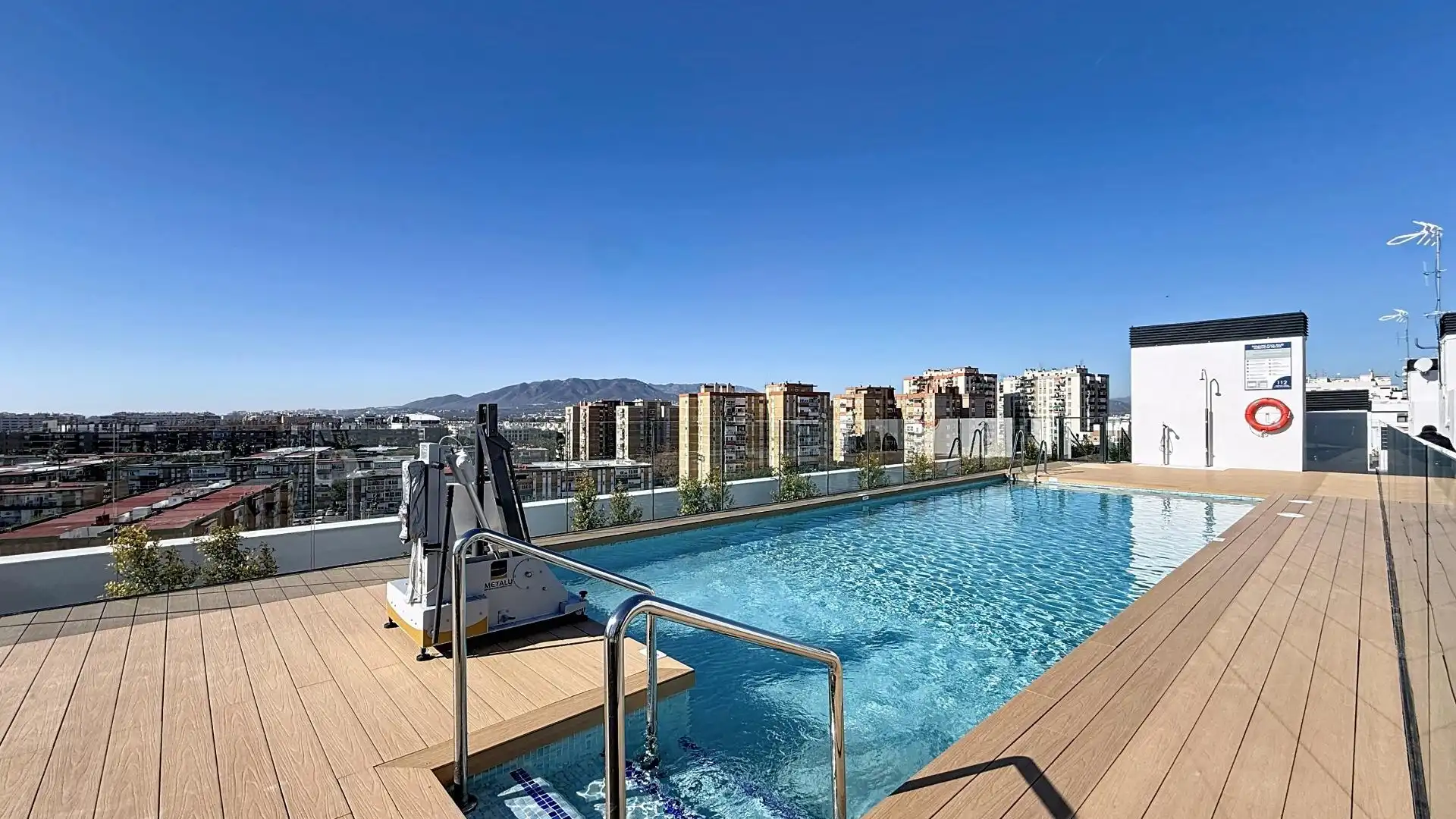 Swimming pool of Flat for rent in Málaga Capital  with Terrace