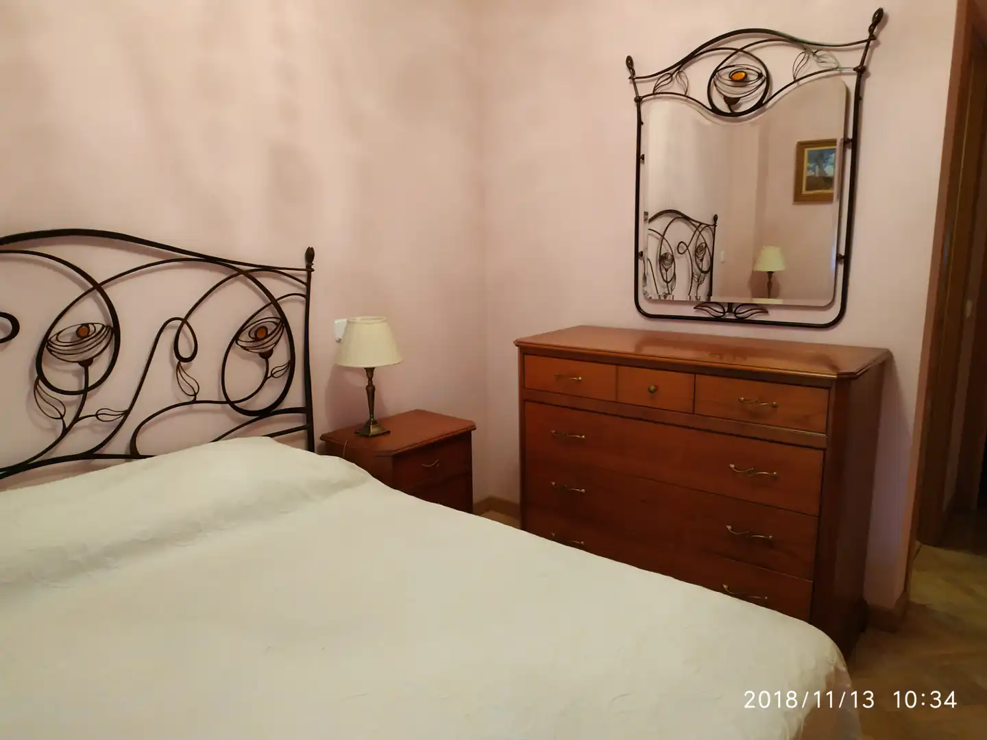 Schlafzimmer von Wohnung zur Miete in Madrid mit Klimaanlage, Heizung und Parkett