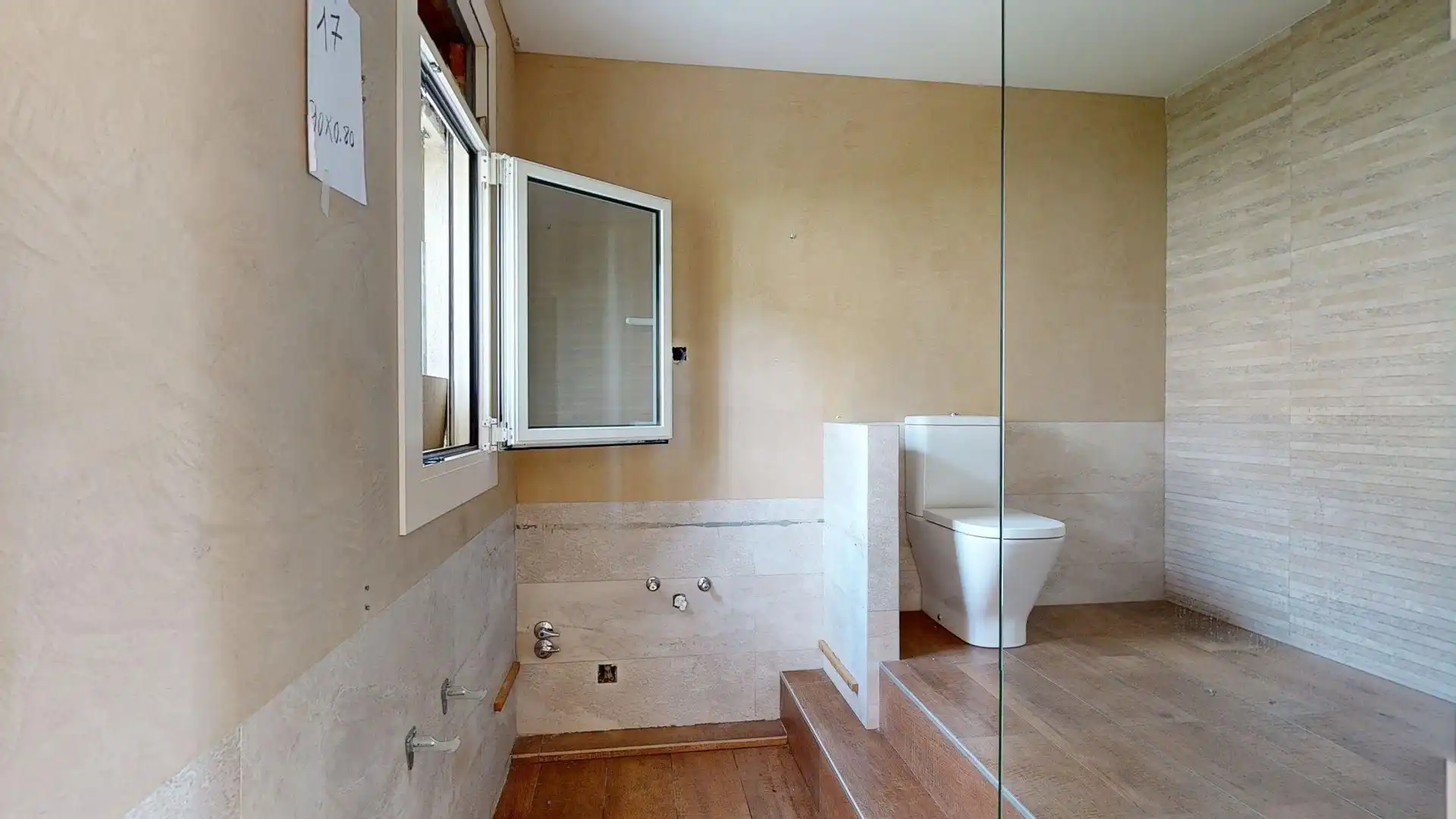 Badezimmer von Haus oder Chalet zum Verkauf in Cabrera de Mar mit Heizung, Privatgarten und Terrasse