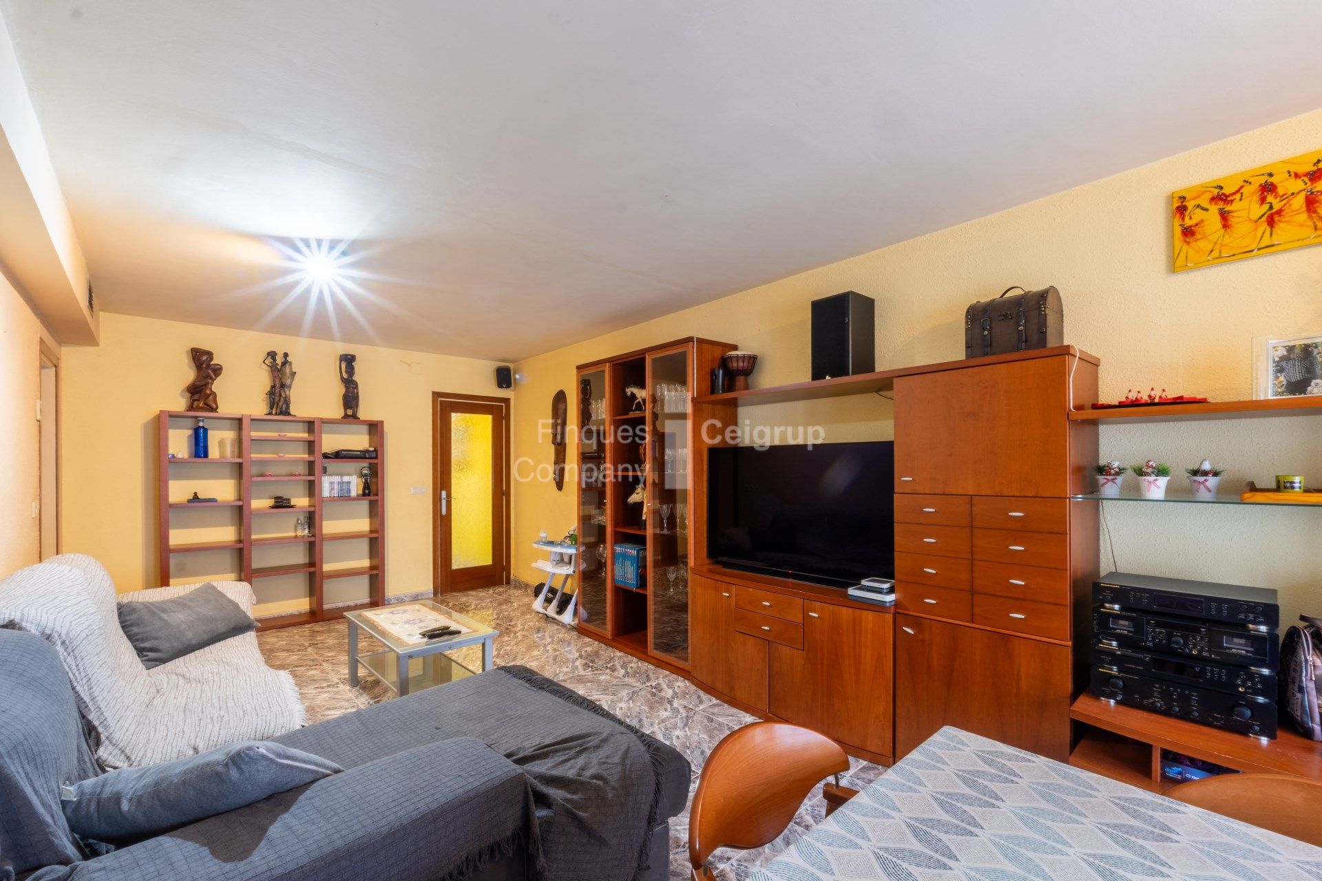 Wohnzimmer von Wohnung zum Verkauf in Llançà mit Heizung und Möbliert