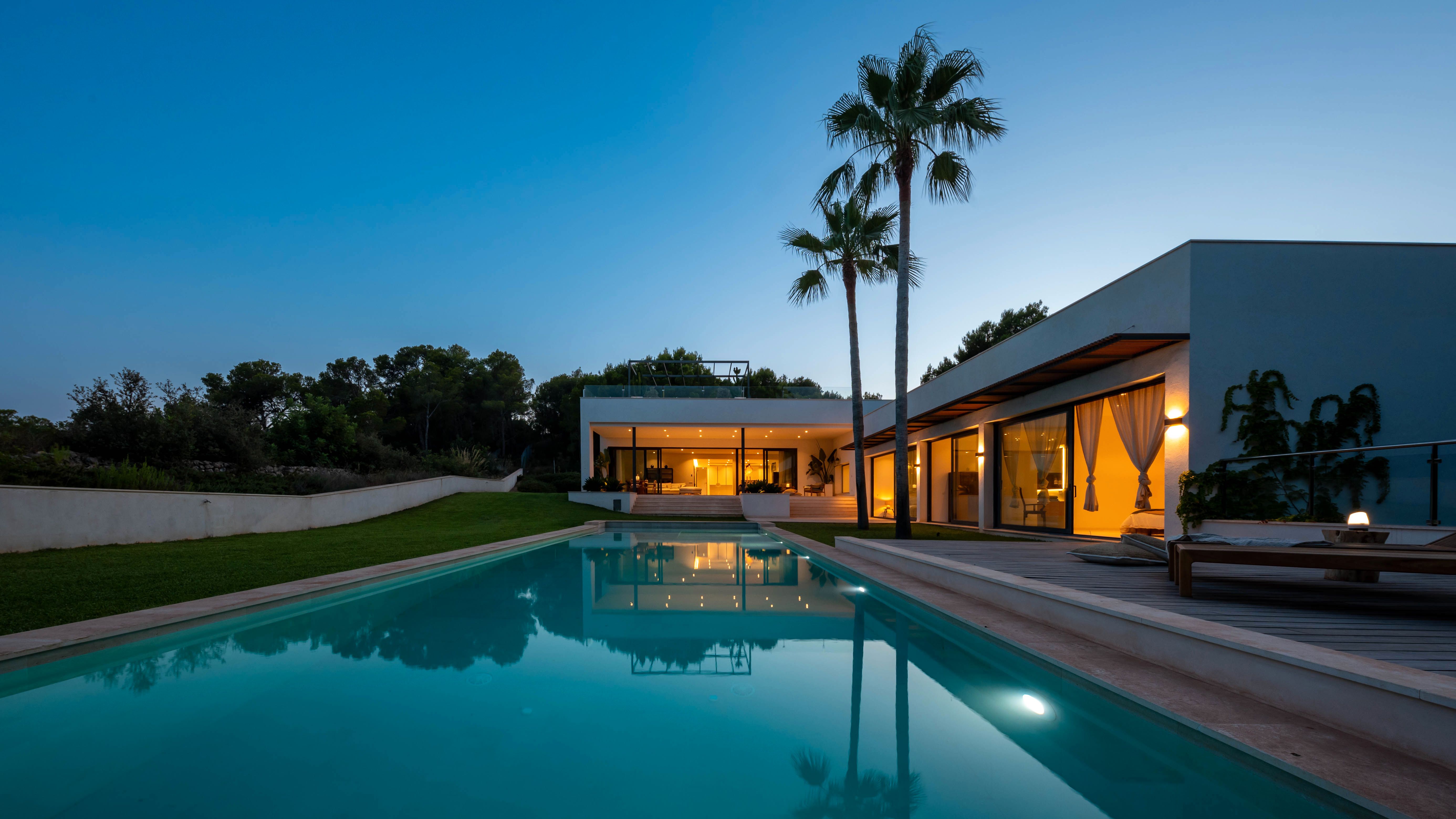 Swimming pool of House or chalet for sale in  Palma de Mallorca  with Air Conditioner, Swimming Pool and Furnished