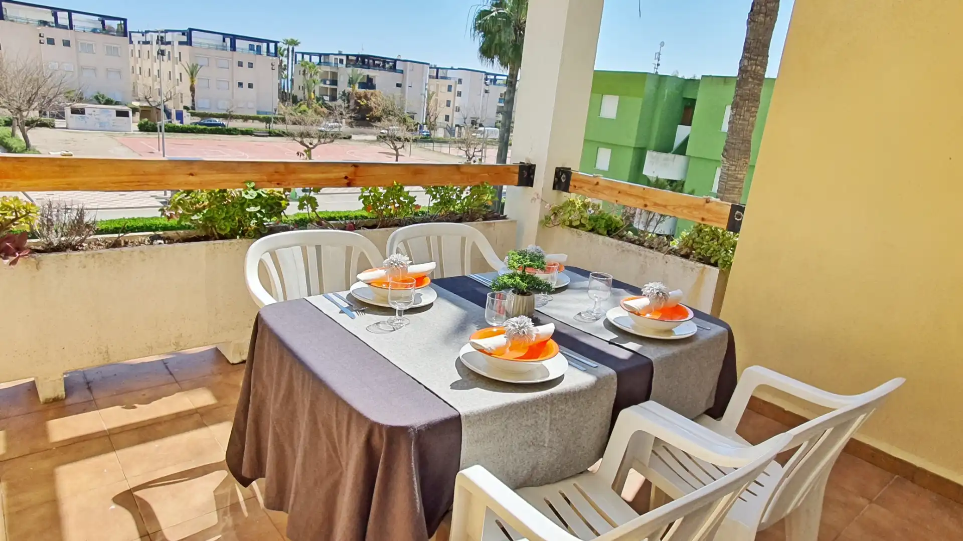 Terraza de Apartamento de alquiler en Xeraco con Terraza, Amueblado y Horno