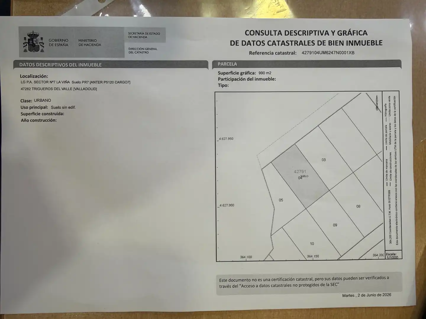 Terreny residencial en venda a Lugar la Viña 1, imagen 5