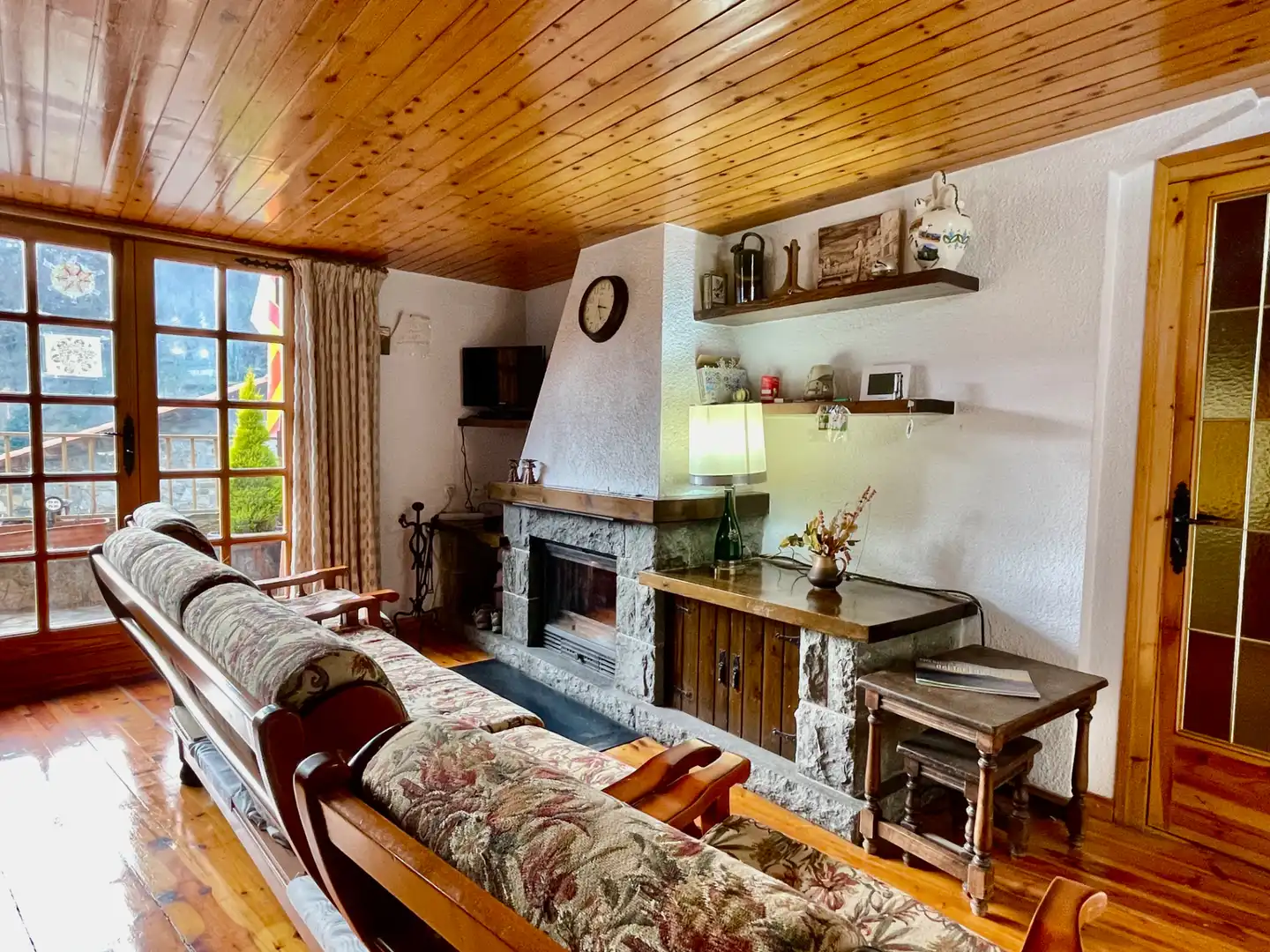 Sala de estar de Ático en venta en Setcases con Calefacción, Terraza y Amueblado