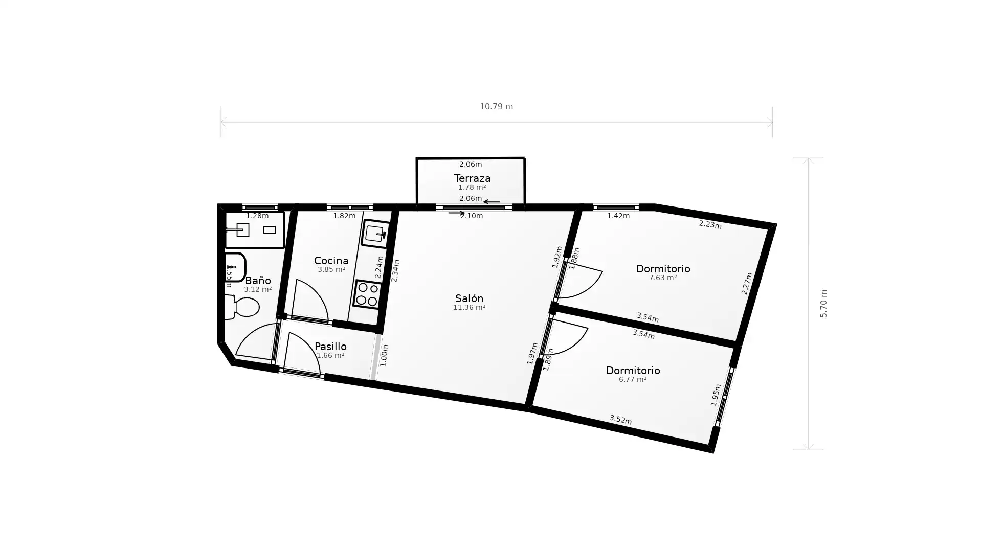 Wohnung zur Miete in  Madrid Capital mit Terrasse, Ofen und Haustiere erlaubt
