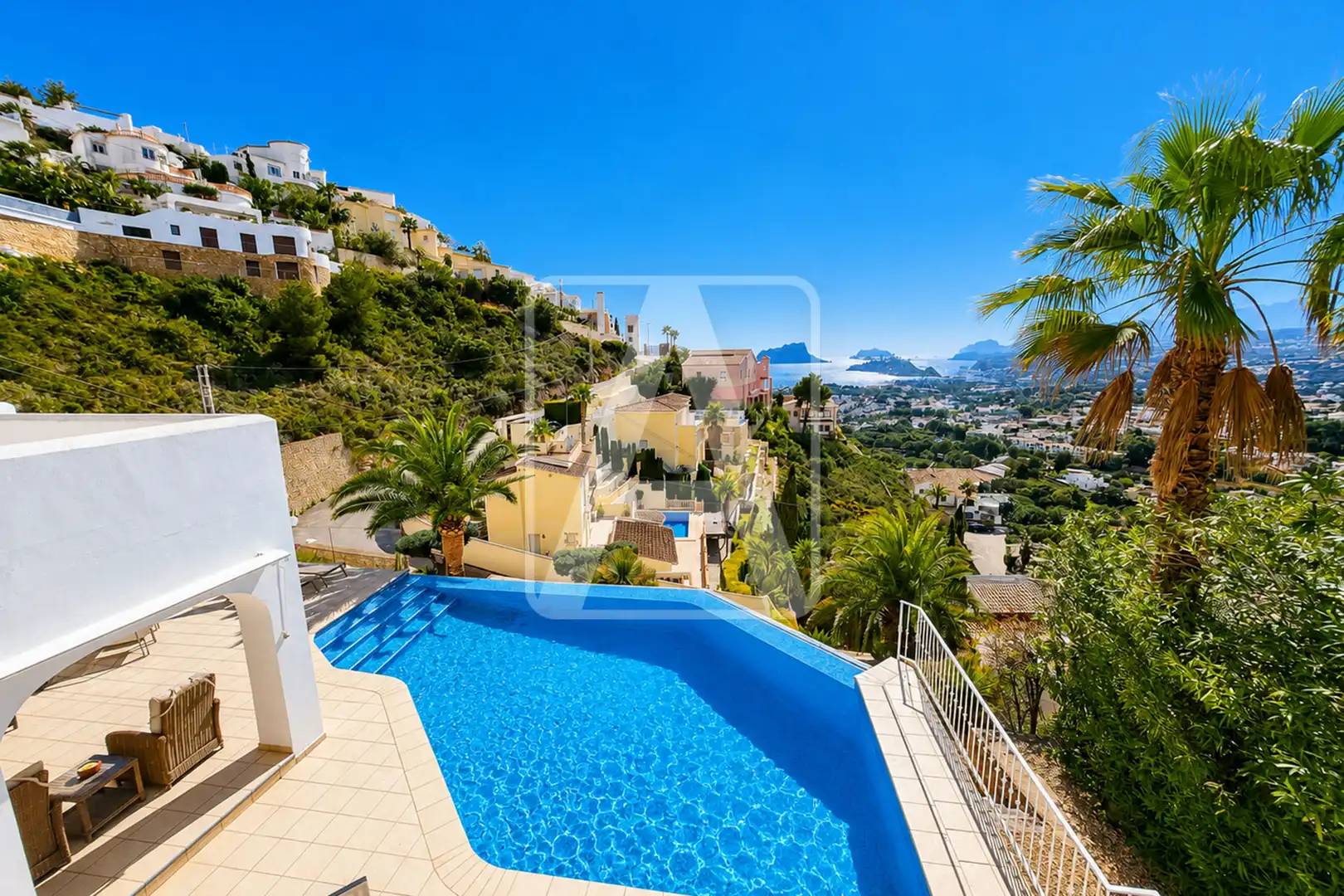 Exterior view of Houses for sale in Moraira  with Air Conditioner, Heating and Private garden