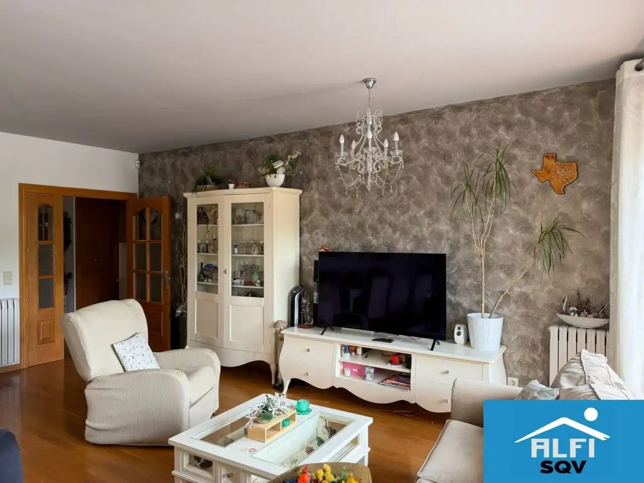 Sala d'estar de Pis en venda en Sant Quirze del Vallès amb Aire condicionat, Calefacció i Parquet