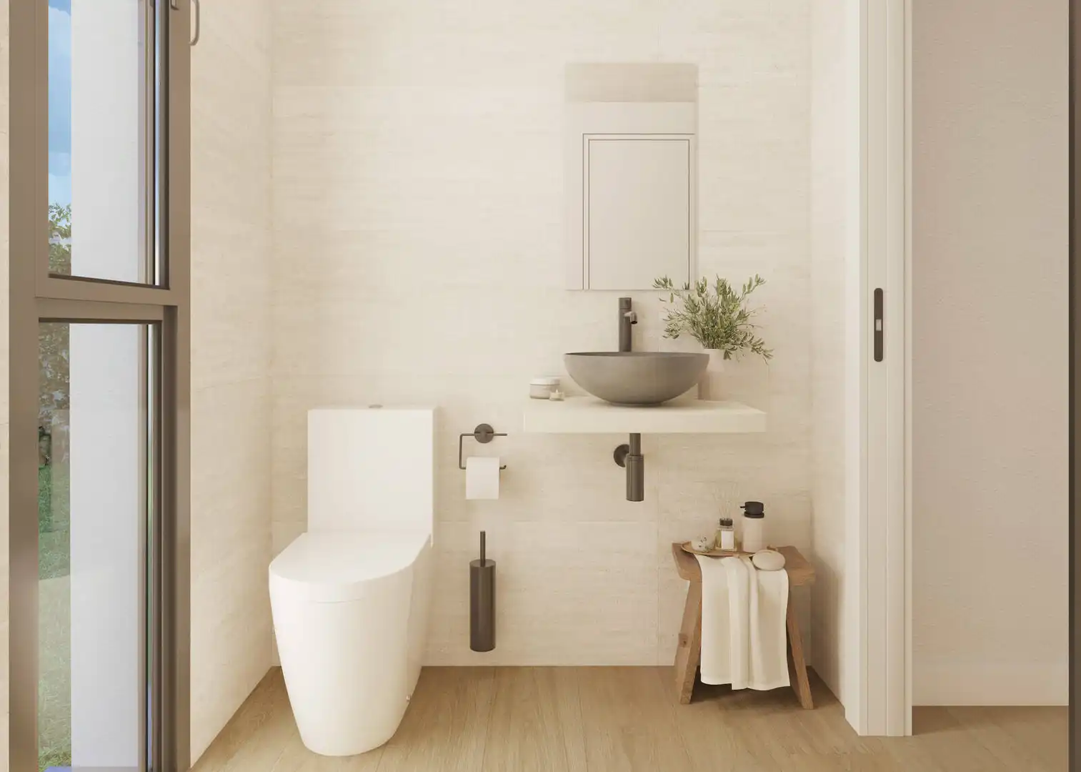 Baño de Casa o chalet en venta en Málaga con Aire acondicionado, Jardín privado y Terraza