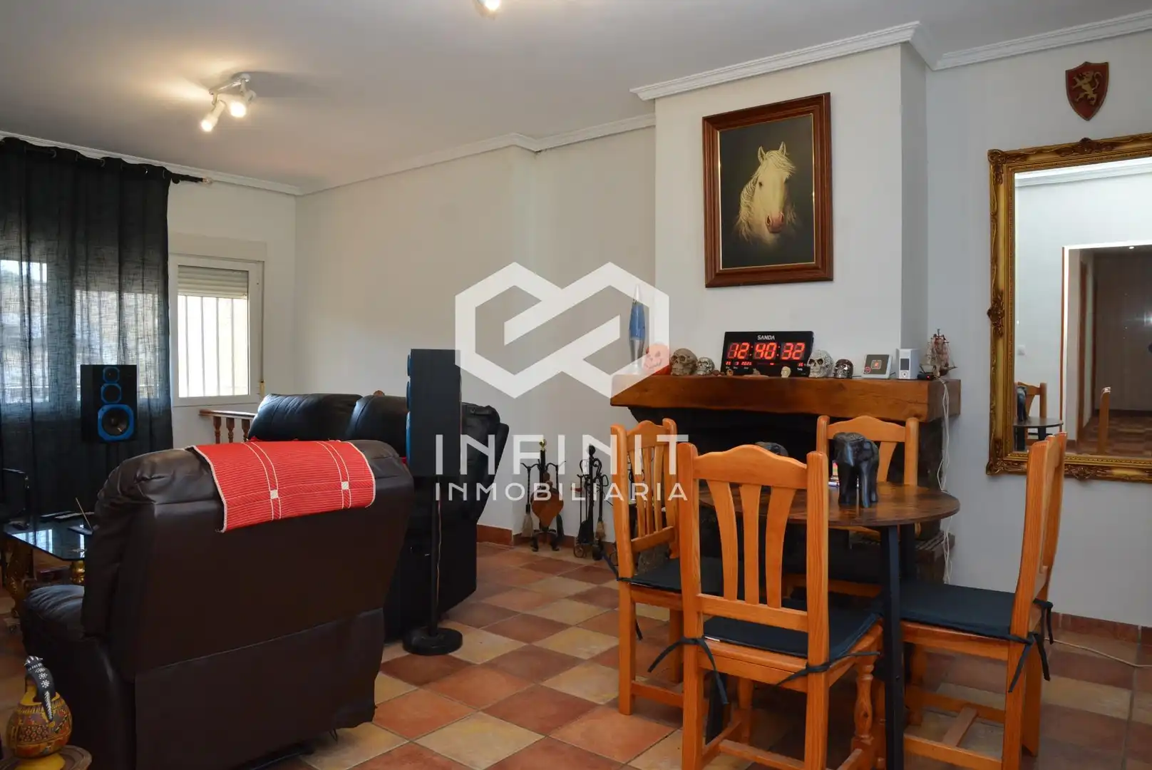Sala de estar de Casa o chalet en venta en Valdeaveruelo con Calefacción, Jardín privado y Terraza