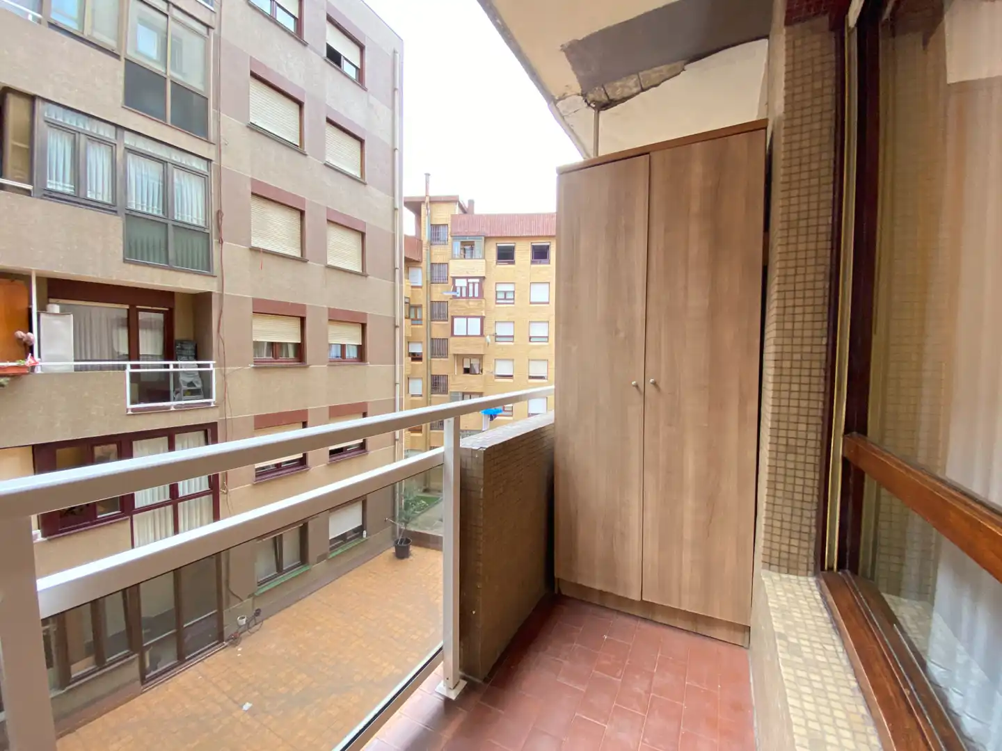 Balcony of Flat for rent in Bilbao   with Heating, Terrace and Furnished