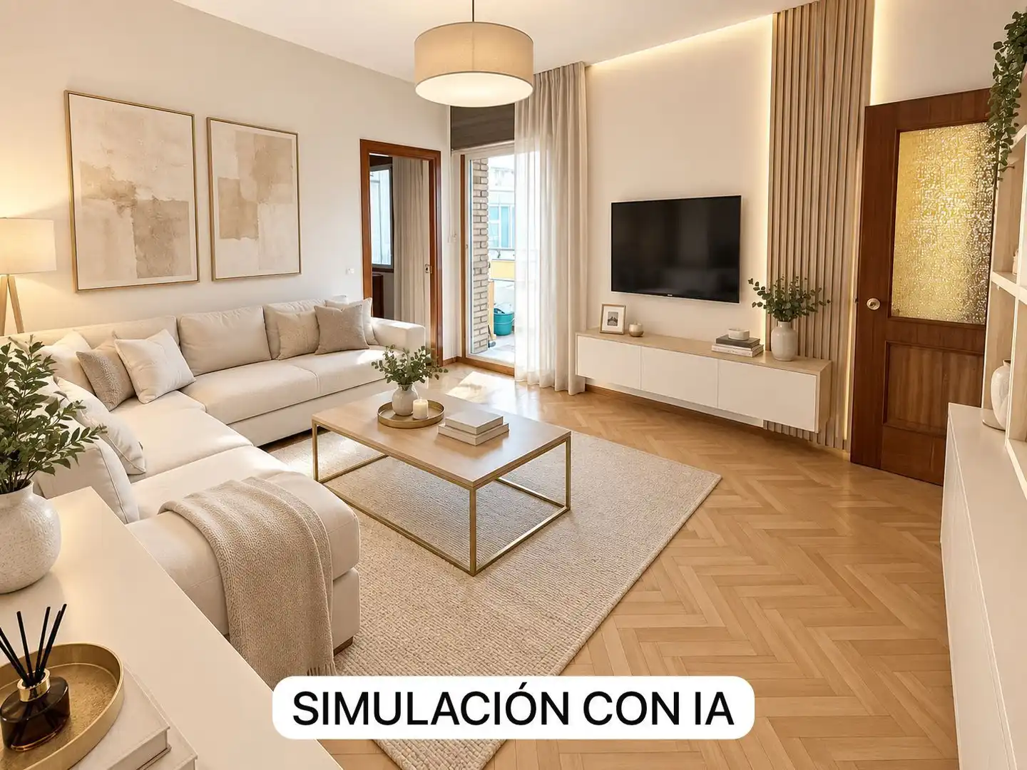 Wohnzimmer von Wohnung zum Verkauf in Madrid mit Heizung und Terrasse