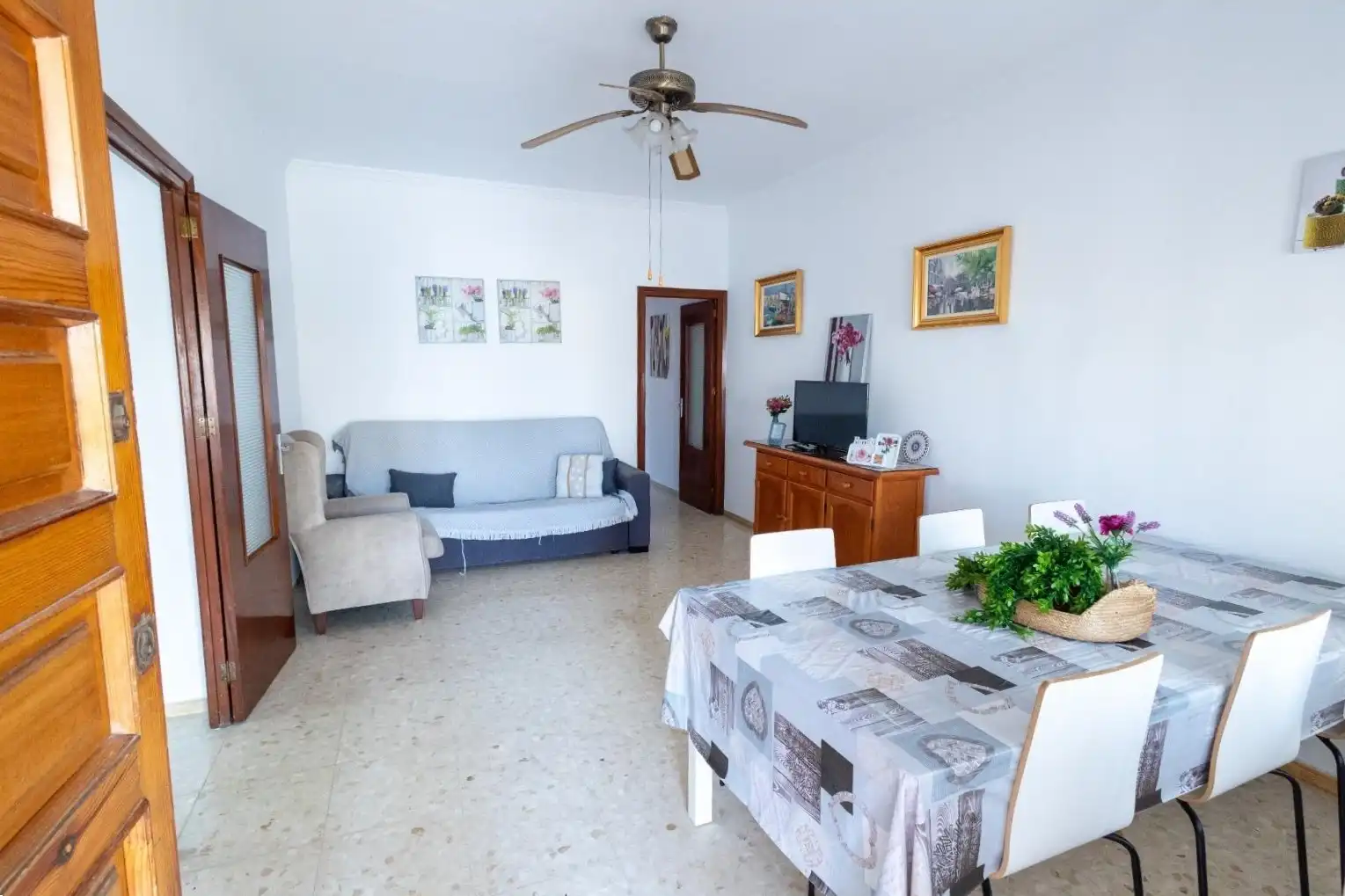 Sala de estar de Casa o chalet en venta en Chipiona con Terraza y Amueblado