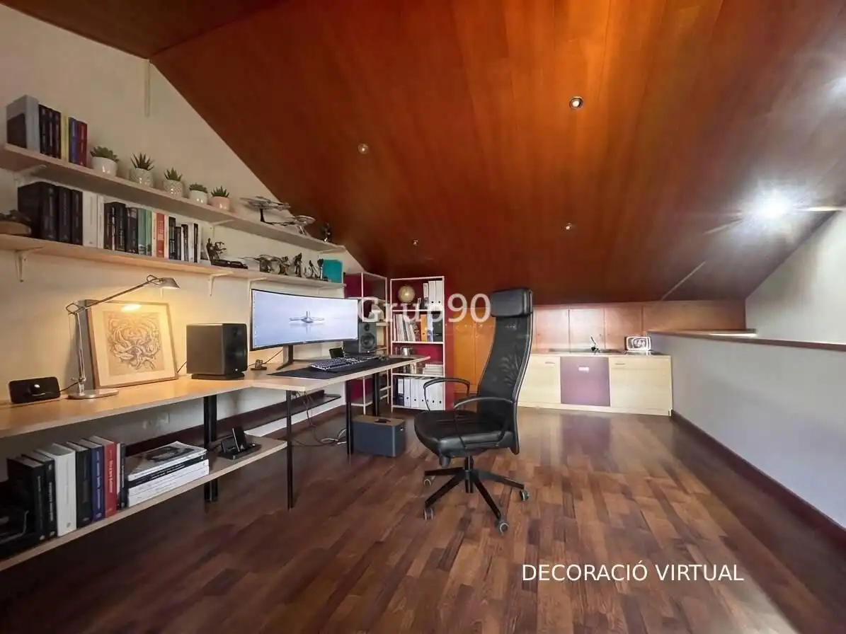 Sala de estar de Casa adosada en venta en Puigverd de Lleida con Aire acondicionado, Calefacción y Parquet