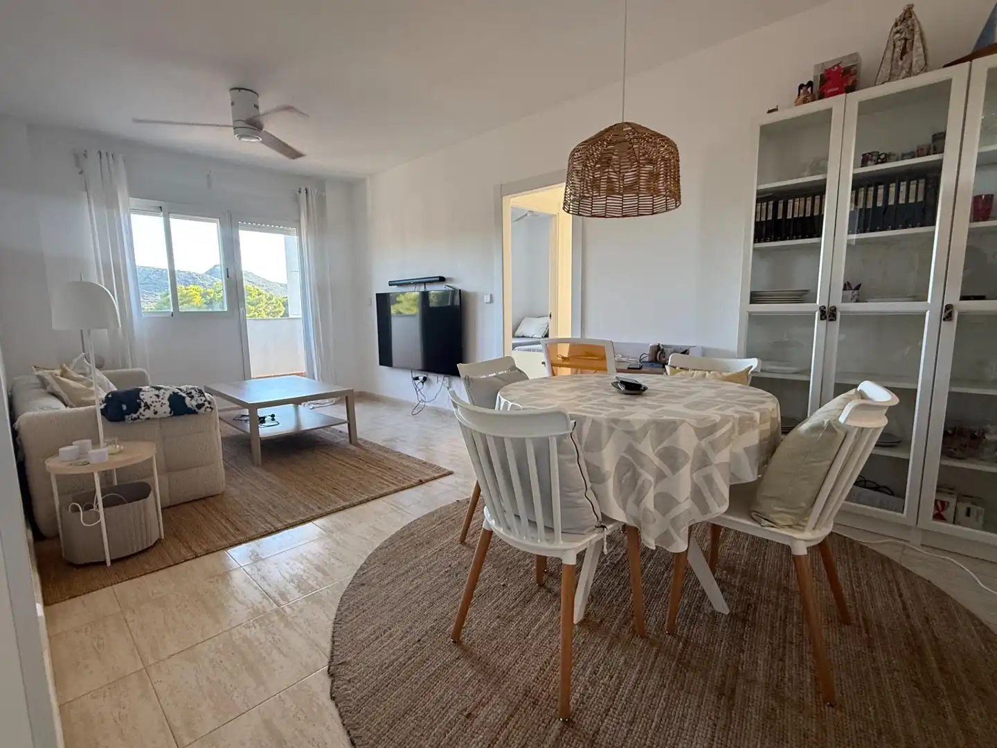 Living room of Flat for rent in Cartagena  with Furnished, Balcony and Community pool