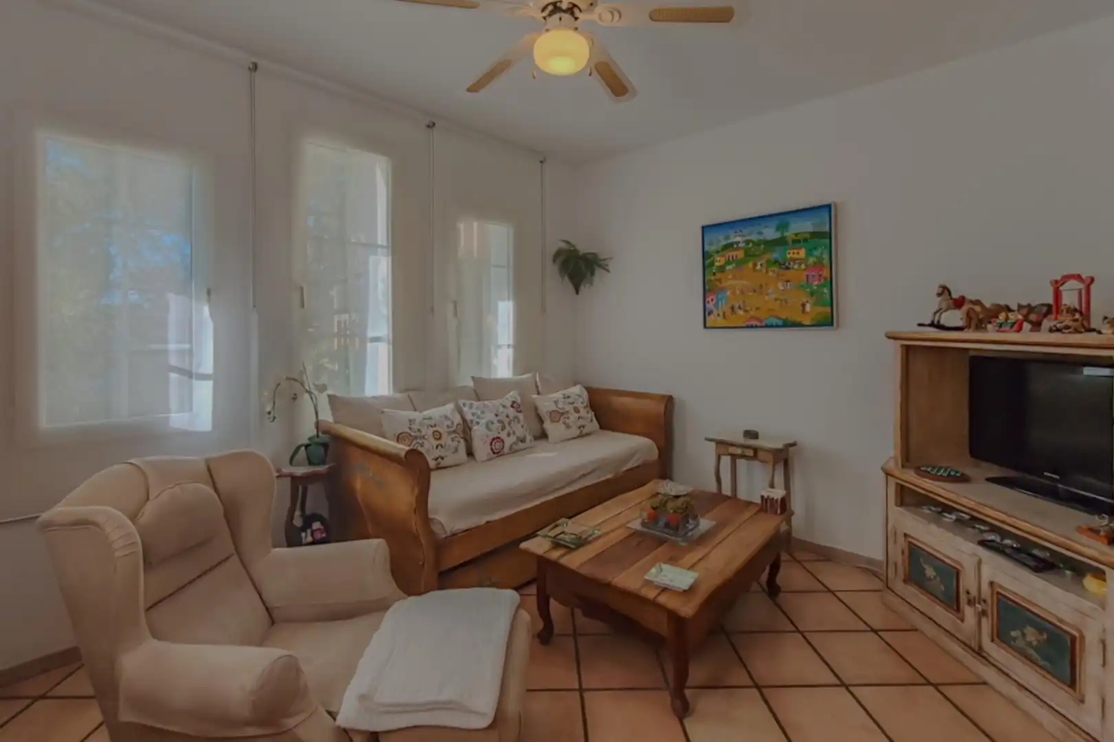 Wohnzimmer von Haus oder Chalet zum Verkauf in Torrelodones mit Heizung, Privatgarten und Terrasse