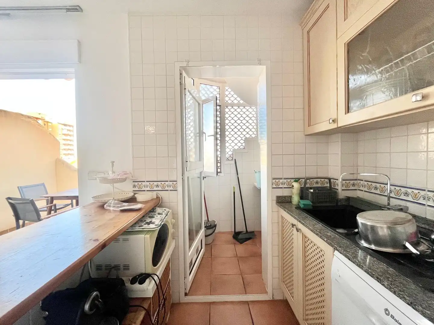 Cocina de Ático de alquiler en Cartagena con Aire acondicionado, Calefacción y Terraza