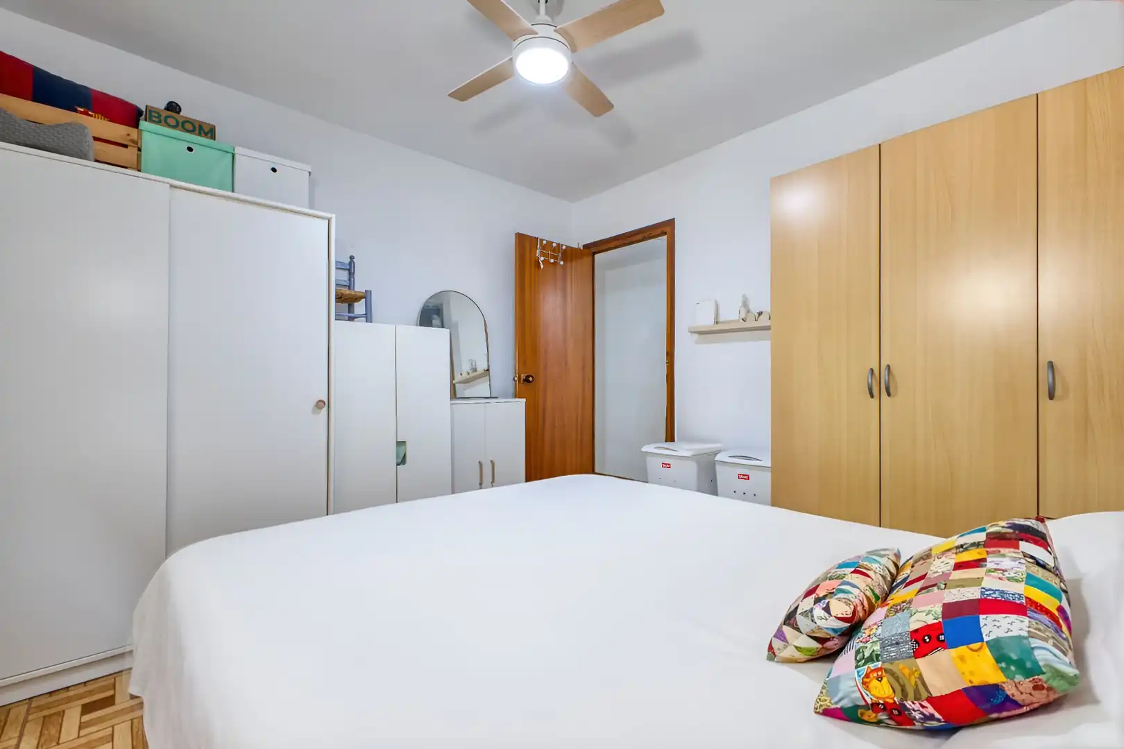 Schlafzimmer von Wohnung zum Verkauf in Mutxamel mit Parkett, Terrasse und Möbliert