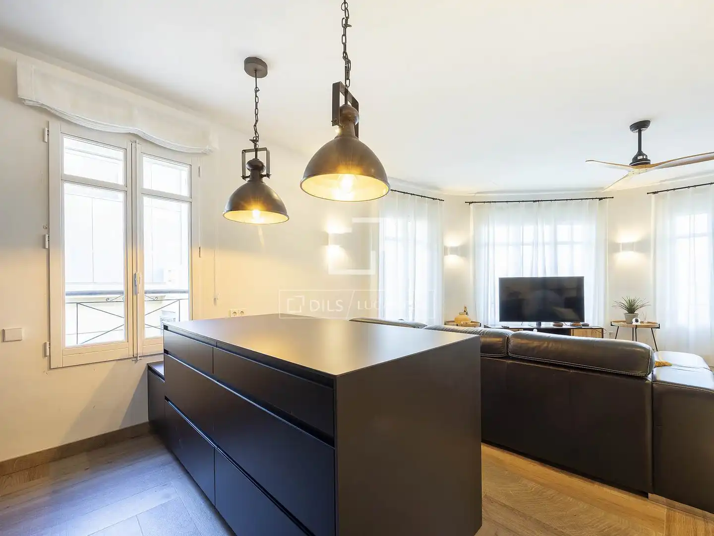 Cocina de Piso de alquiler en Valencia con Aire acondicionado, Calefacción y Parquet