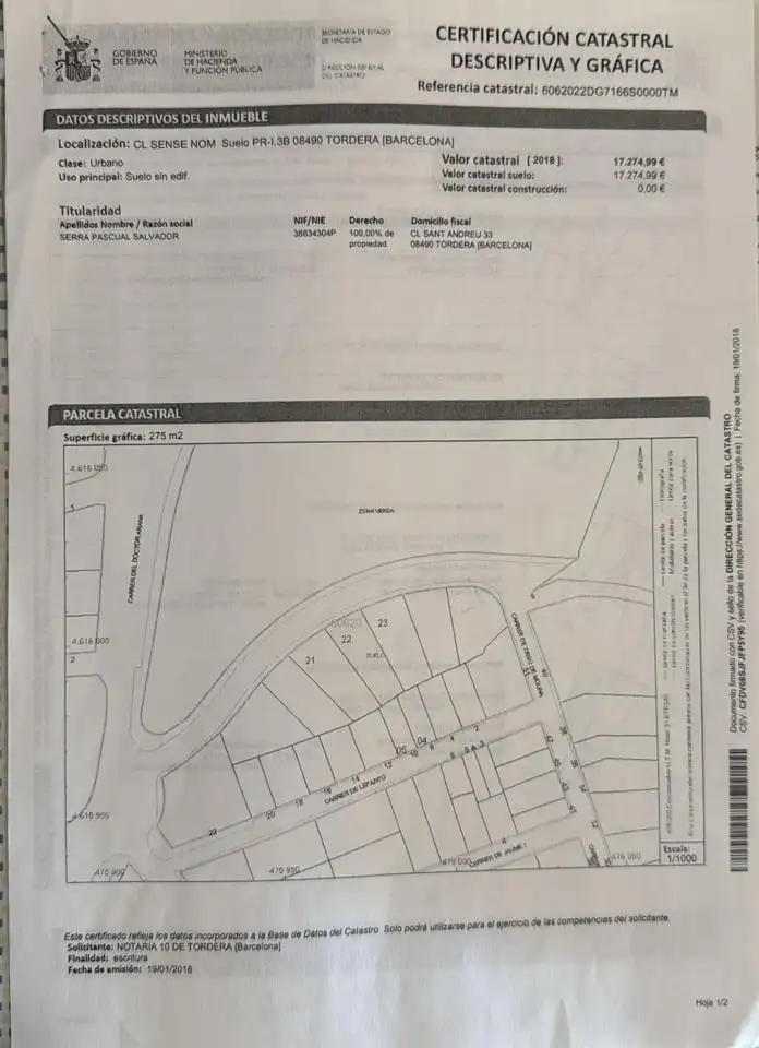 Terreny residencial en venda a Tordera pueblo, imagen 2
