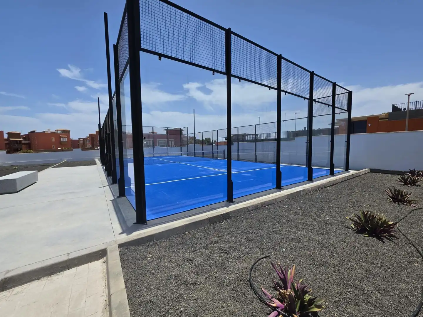 Exterior view of Ground floor for sale in La Oliva  with Private garden, Terrace and Community pool