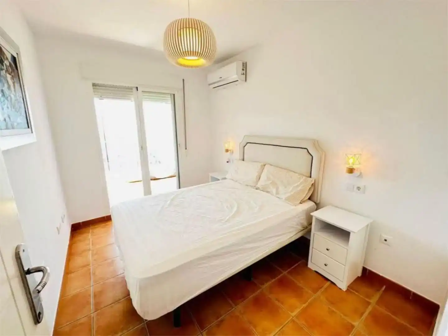 Schlafzimmer von Einfamilien-Reihenhaus zur Miete in Torrox mit Abstellraum, Schwimmbad und Möbliert