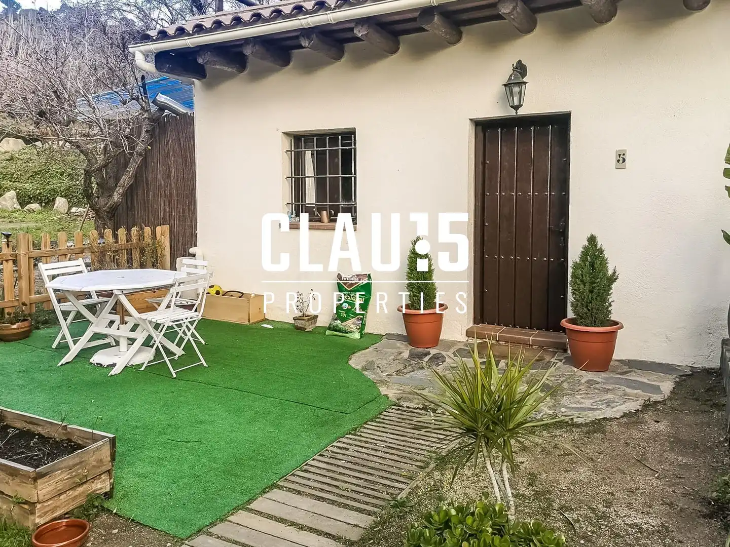 Terraza de Finca rústica en venta en Pineda de Mar con Jardín privado, Terraza y Amueblado