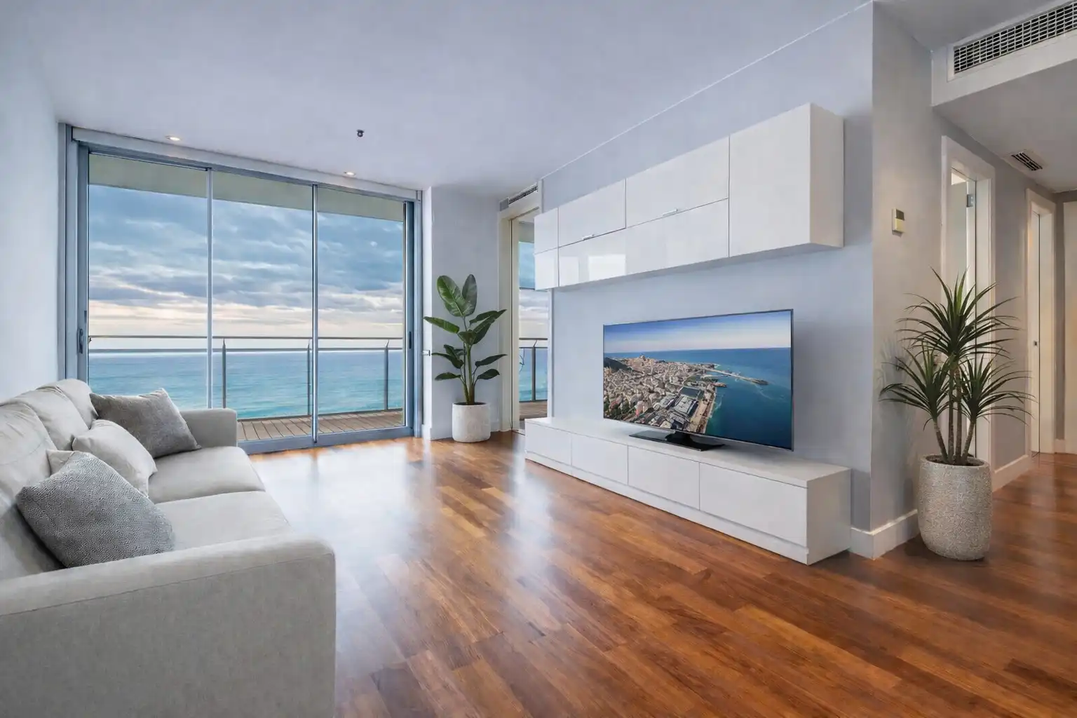 Sala d'estar de Apartament en venda en Barcelona amb Aire condicionat, Calefacció i Parquet