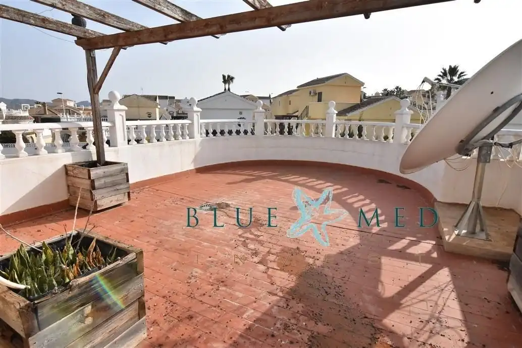 Terraza de Casa o chalet en venta en Mazarrón con Aire acondicionado, Jardín privado y Terraza