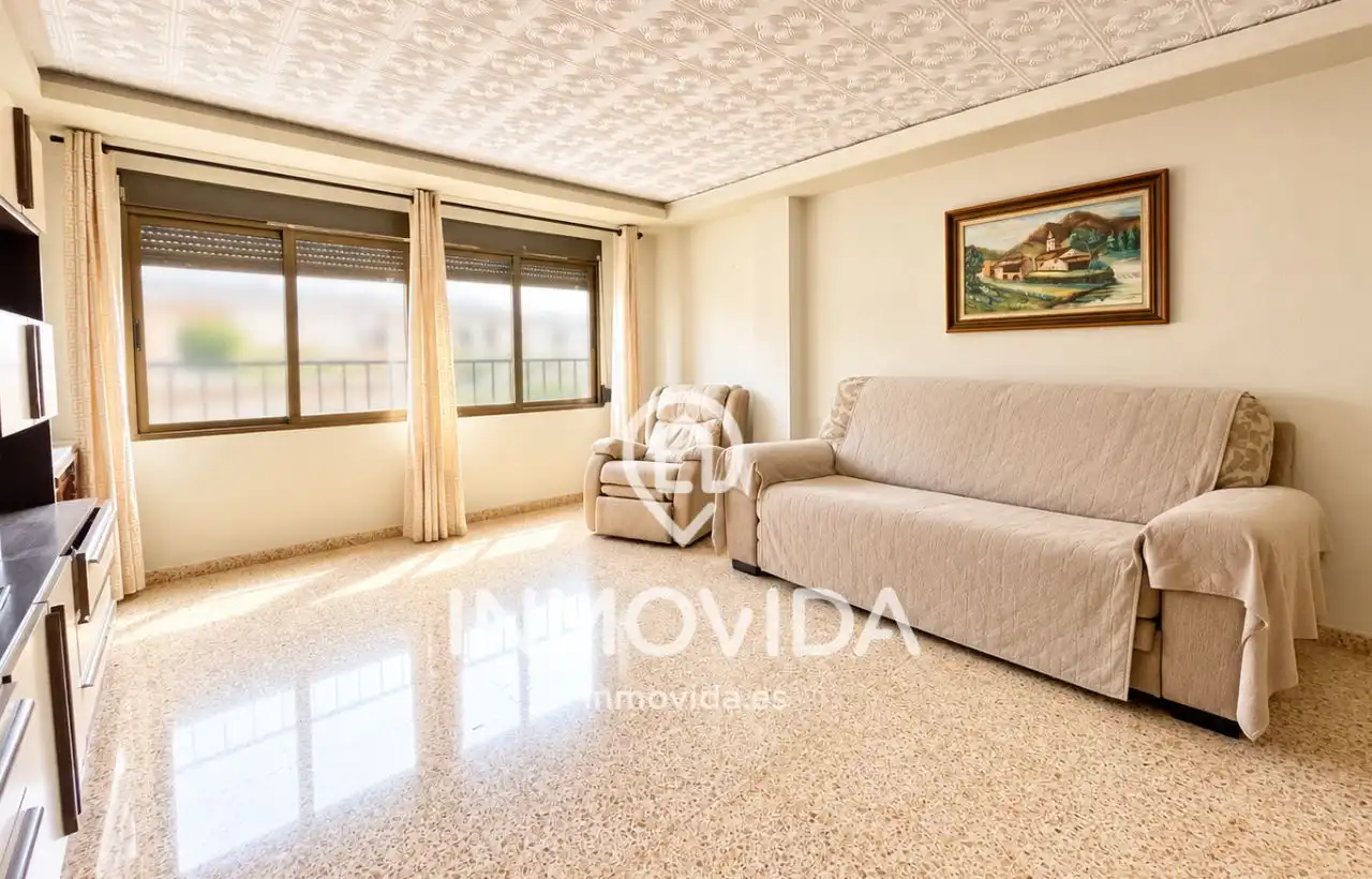 Sala de estar de Piso en venta en Xàtiva con Aire acondicionado, Amueblado y Balcón