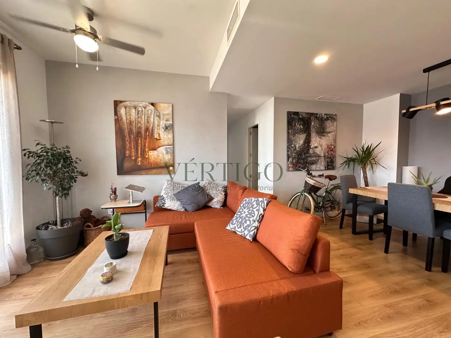 Wohnzimmer von Wohnung zum Verkauf in Dos Hermanas mit Klimaanlage, Heizung und Terrasse