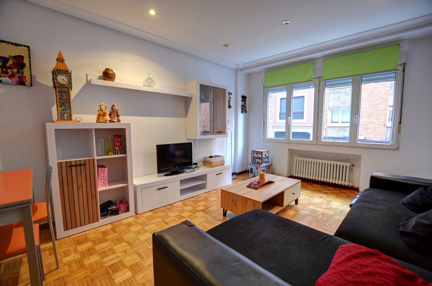 Living room of Flat for sale in Gijón   with Heating, Terrace and Swimming Pool