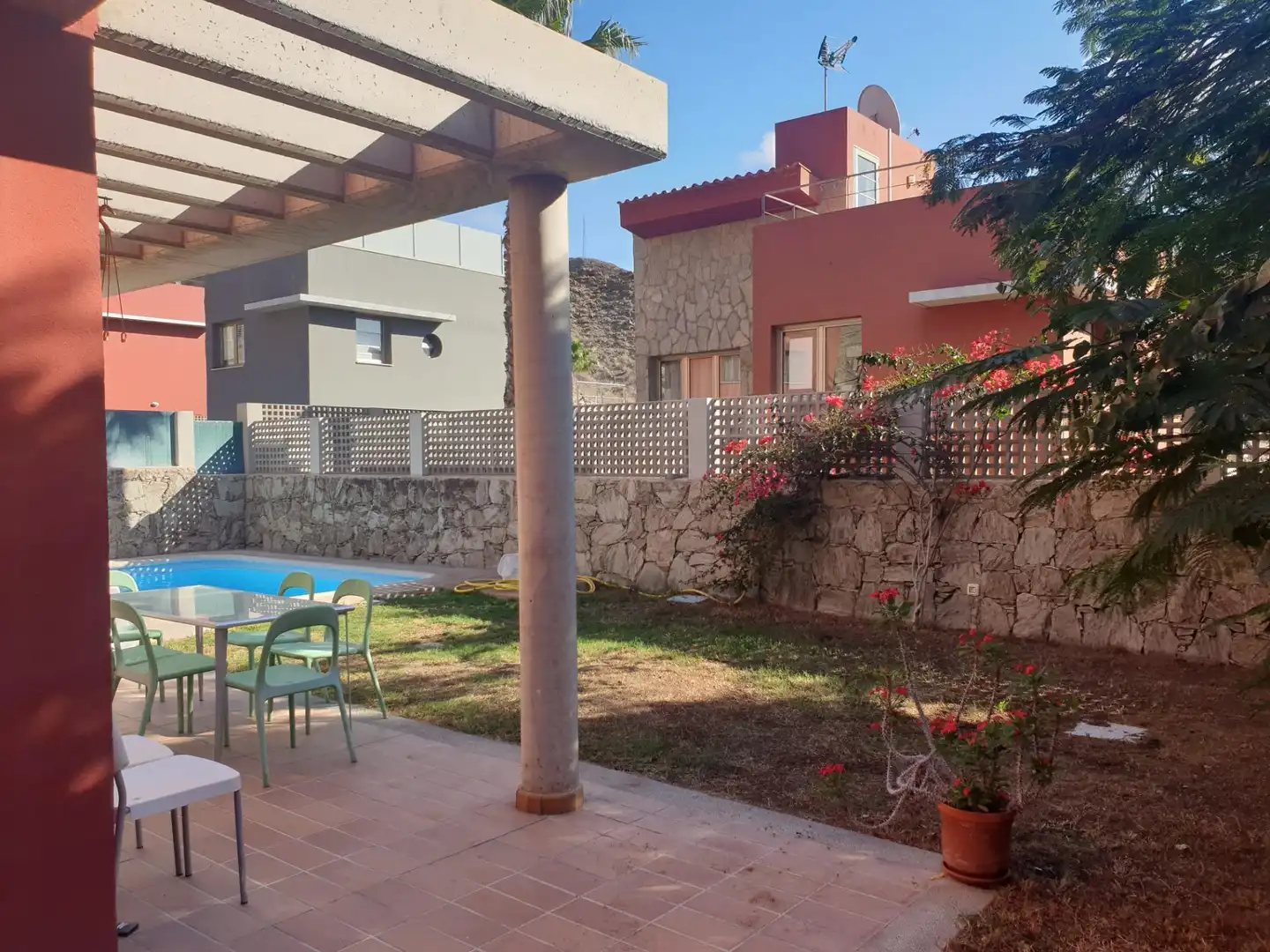 Jardín de Casa o chalet en venta en Mogán con Aire acondicionado, Jardín privado y Terraza