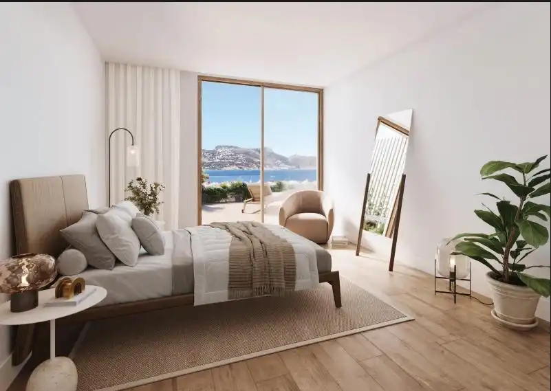 Bedroom of Apartments for sale in L'Alfàs del Pi  with Air Conditioner, Private garden and Terrace