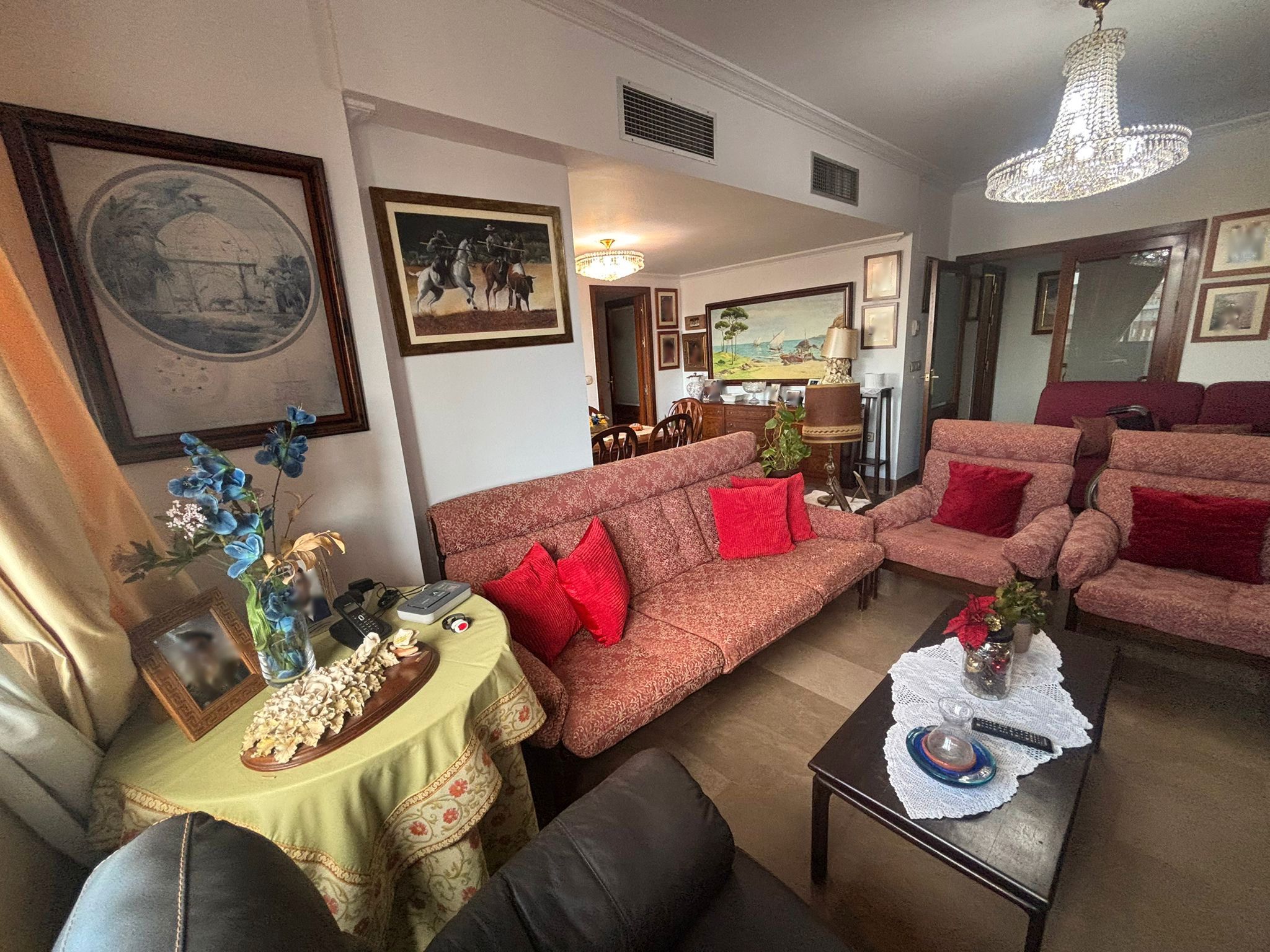 Sala de estar de Piso en venta en  Sevilla Capital con Terraza