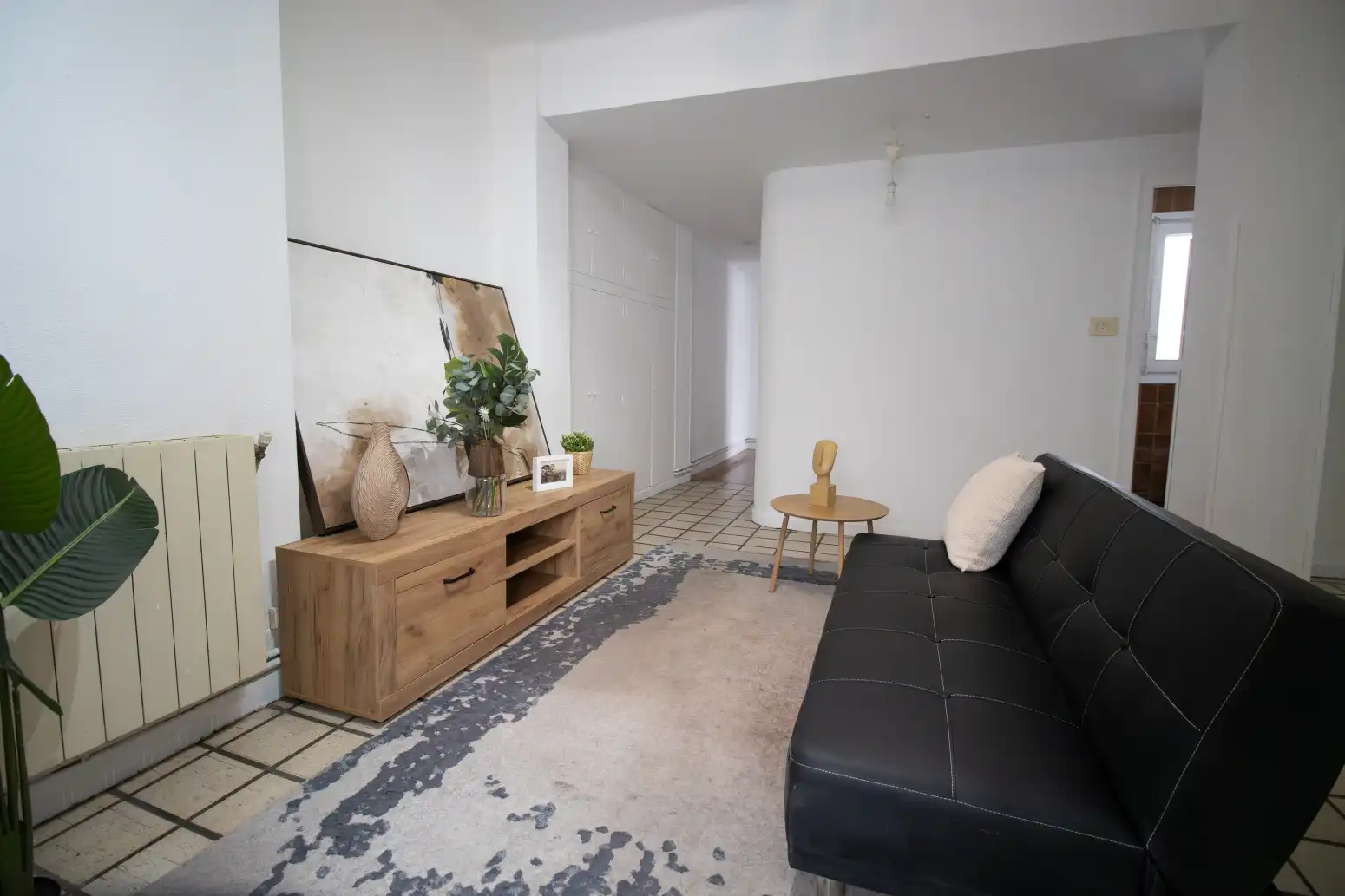 Sala de estar de Piso en venta en  Pamplona / Iruña con Calefacción y Parquet
