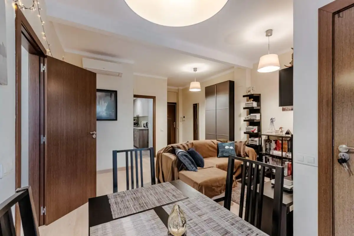 Sala d'estar de Apartament per a compartir en Barcelona amb Aire condicionat, Calefacció i Moblat