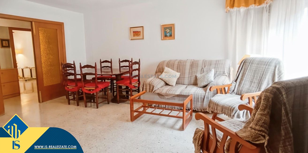 Sala d'estar de Apartament en venda en Alicante / Alacant amb Calefacció, Terrassa i Moblat
