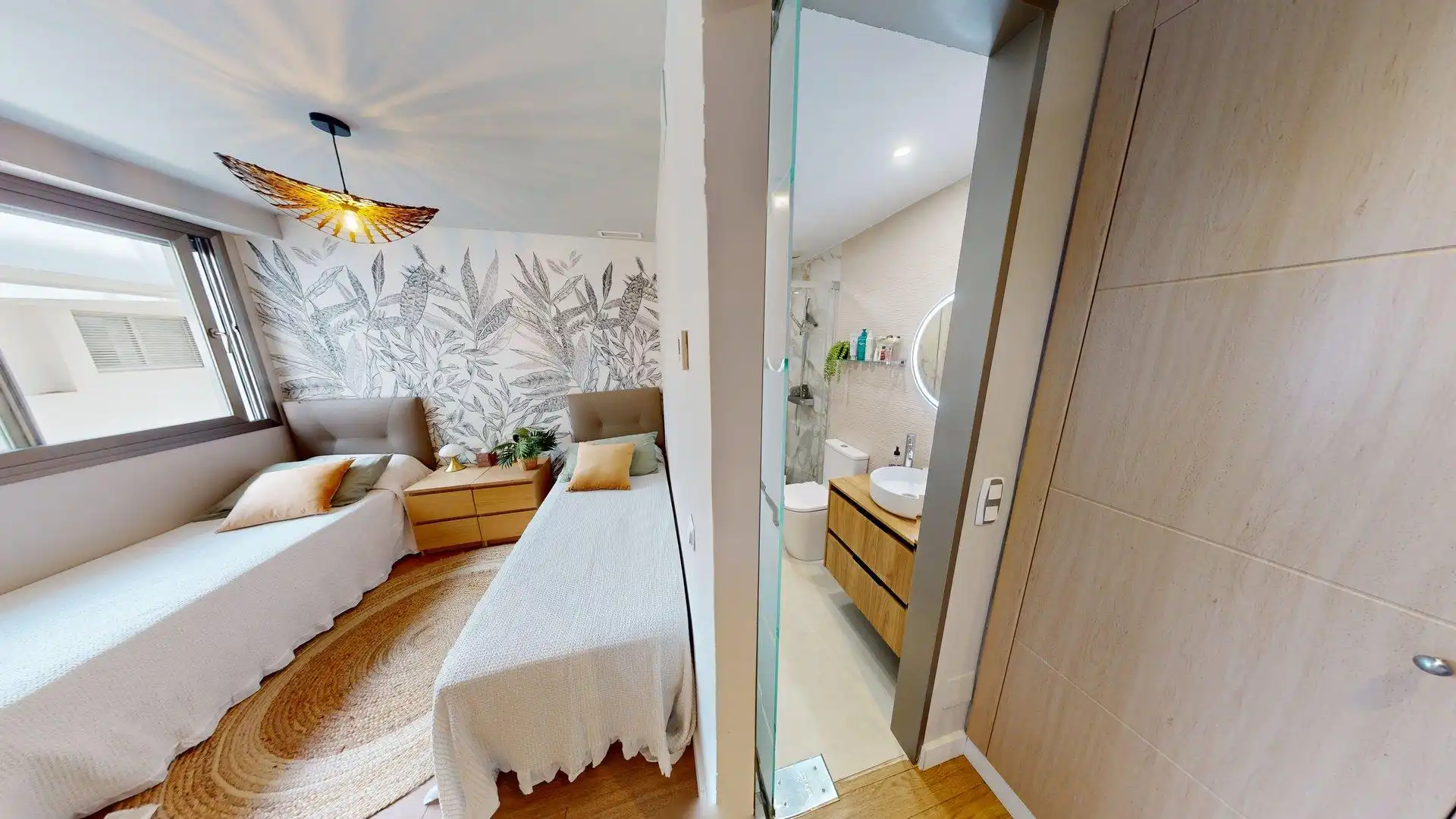 Schlafzimmer von Wohnung zum Verkauf in Mijas mit Klimaanlage, Heizung und Privatgarten