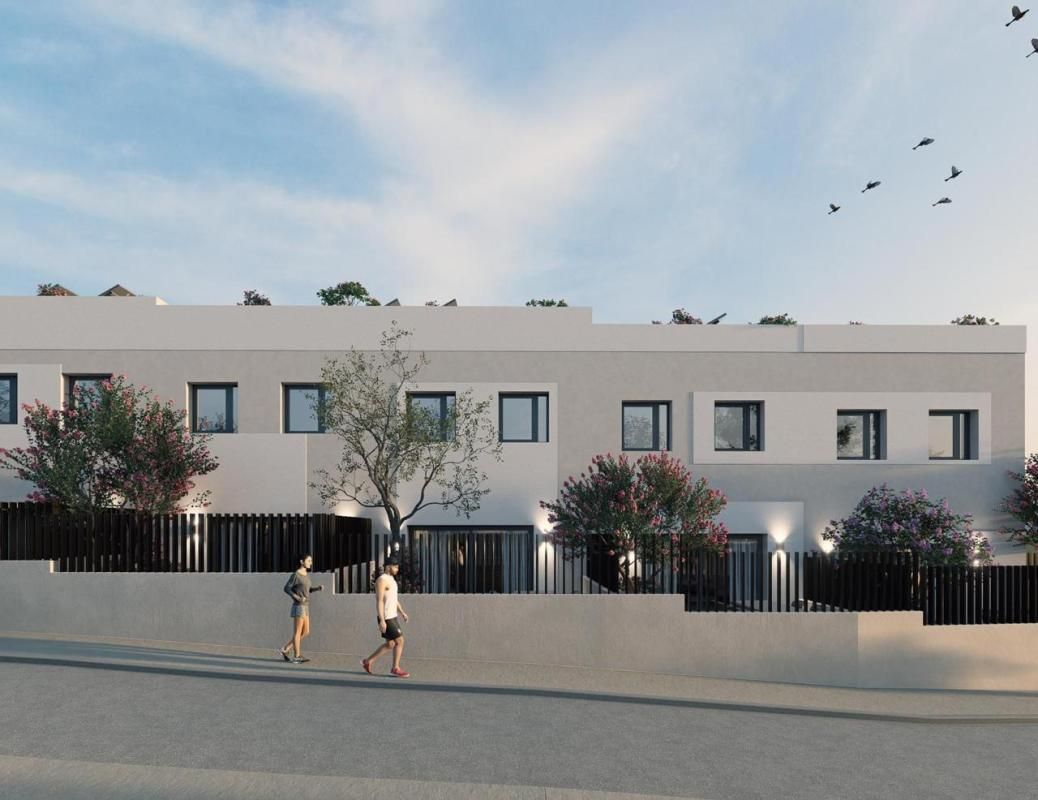 Vista exterior de Dúplex en venta en Sant Antoni de Portmany con Aire acondicionado, Calefacción y Jardín privado