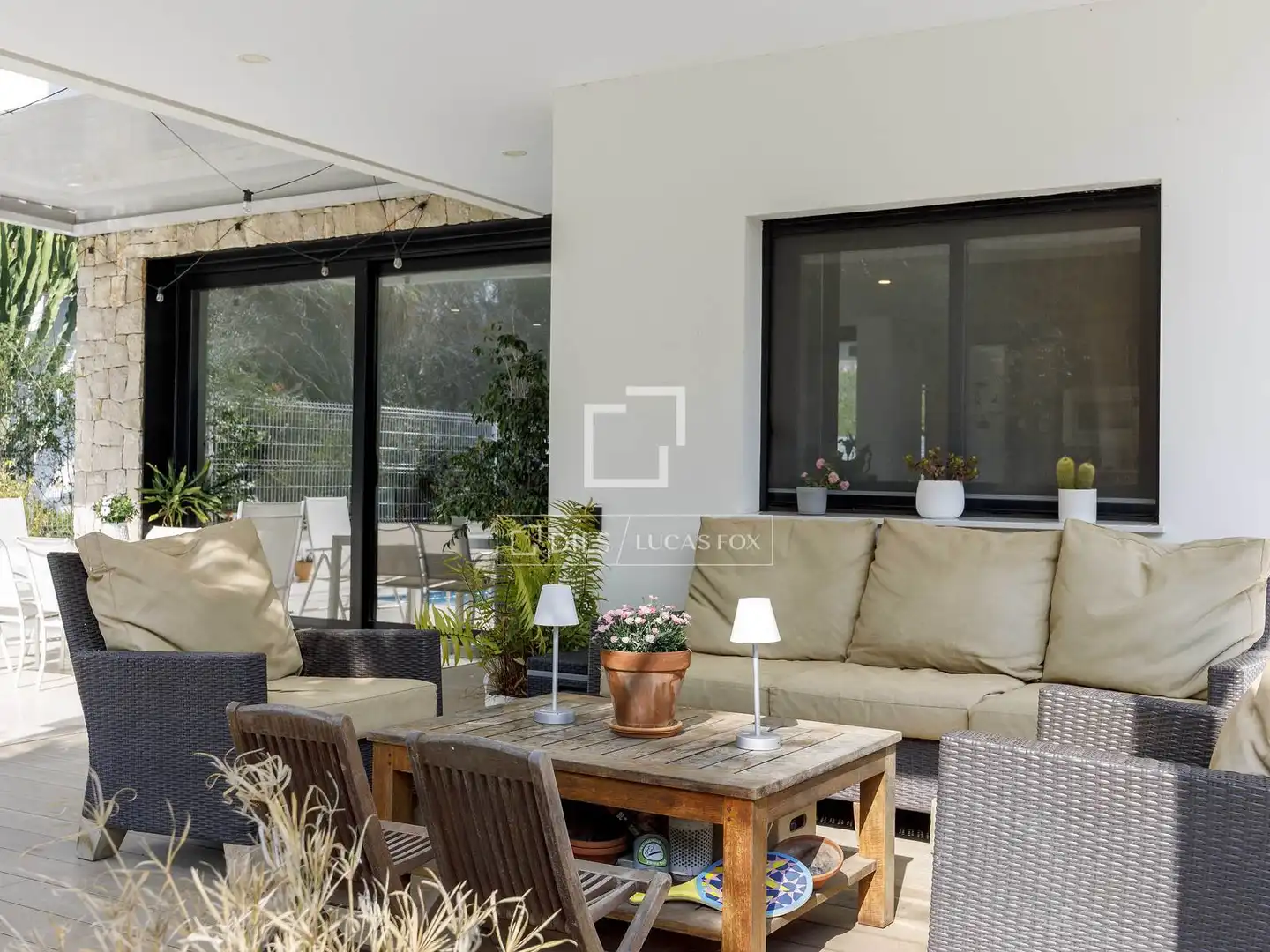 Terraza de Casa o chalet en venta en Godella con Aire acondicionado, Calefacción y Jardín privado
