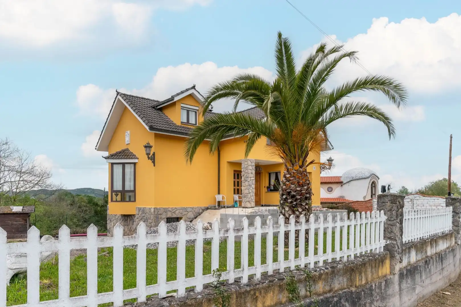 Exterior view of Houses for sale in Langreo  with Heating, Private garden and Terrace