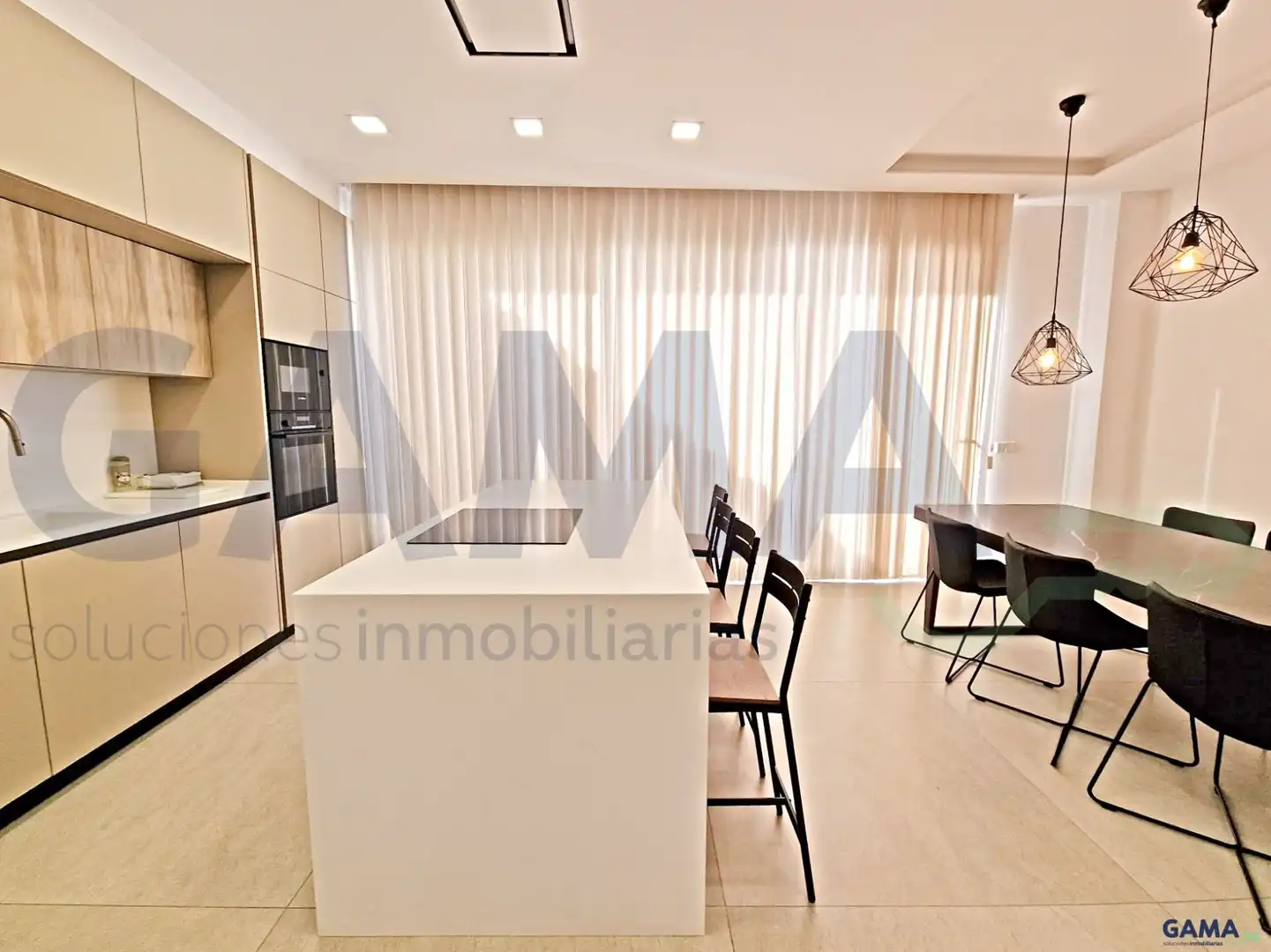 Cocina de Casa o chalet en venta en Villanueva de Castellón con Aire acondicionado, Calefacción y Terraza