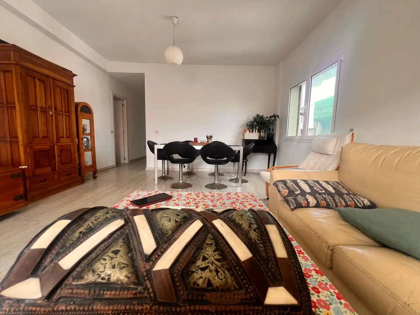 Sala de estar de Piso de alquiler en Las Palmas de Gran Canaria con Amueblado y Balcón