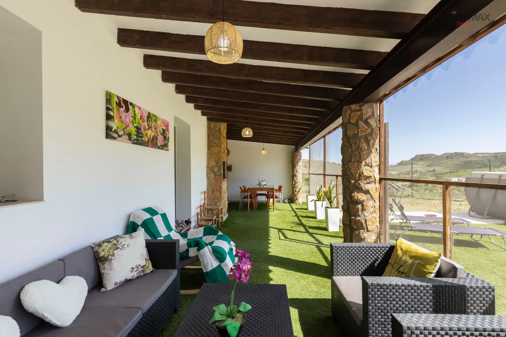 Terrace of Country homes for sale in Bédar  with Air Conditioner, Private garden and Terrace