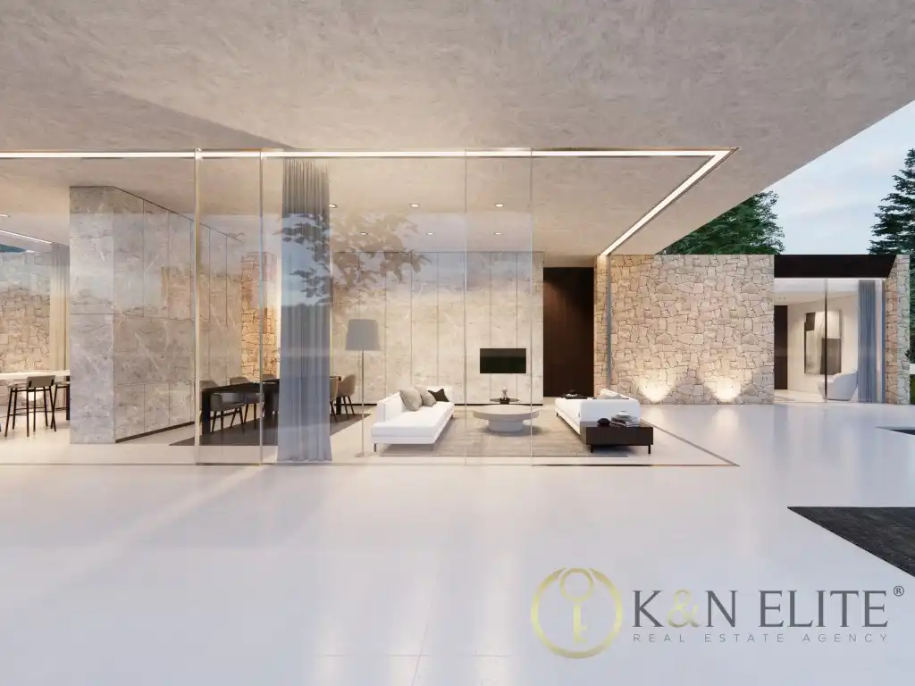 Sala de estar de Casa o chalet en venta en Alicante / Alacant con Aire acondicionado, Jardín privado y Piscina